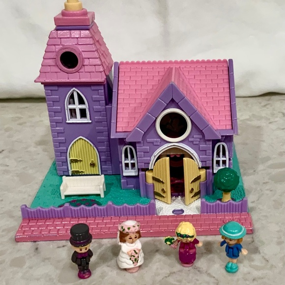 Bluebird Other - Vintage Polly Pocket Wedding Chapel | Working Complete Set 1993